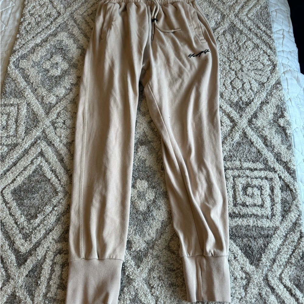 YoungLA 228 Cloud Joggers (Beige / Small)